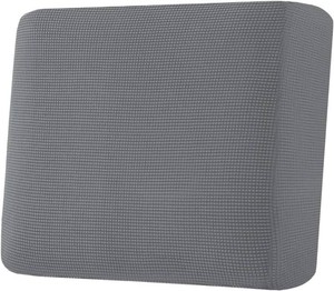 H.VERSAILTEX Super Stretch Individual Seat Cushion Covers Sofa Covers Couch Cushion Covers Slipcover Sets Thick Jacquard Textured Twill Fabric (1 Piece Chair Cushion Cover, Grey)