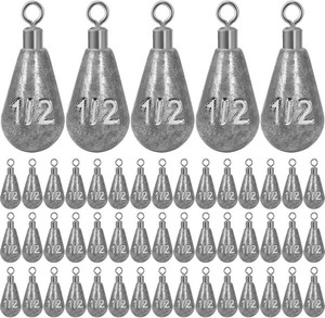 Landhoow Bell Sinkers Weights Casting Swivel Bell Sinkers Fishing Weights Rig for Ocean Saltwater Freshwater Surf Bass Fishing Casting Gear Tackle