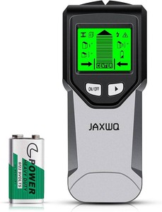 $40 Stud Finder Wall Scanner - 5 in 1 Stud Finder Tool wSmart Chip and HD LCD Display, Stud Detector Beam Finders for the Center and Edge of Wood AC Wire Metal Studs Joist Pipe (Silver Plate)