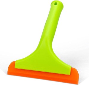 Super Flexible Silicone Squeegee, Auto Water Blade, Water Wiper, Shower Squeegee, 5.9 Blade and 7.5 Long Handle, for Car Windshield, Window, Mirror, Glass Door