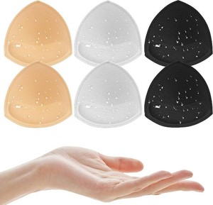 BeaGirl Waterproof Swimsuit Bra Pad Inserts 4 Pairs,Push up Sewn Padded Bathing Suit Insert for Swimsuits Sport Bikini