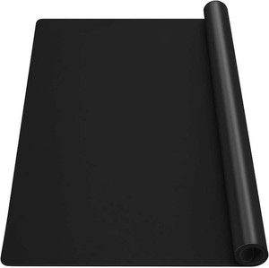 Gartful Silicone Mat for Crafts, 27.5 x 19.6 x 0.06 inches Silicone Pad Sheet Jewelry Resin Casting Mold, Extra Large Heat Resistant Countertop Mat, Non Skid Counter Table Protector, Placemat, Black