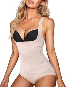 Shapewear Bodysuit for Women Tummy Control Waist Trainer Body Shaper Girdle Womens Size L