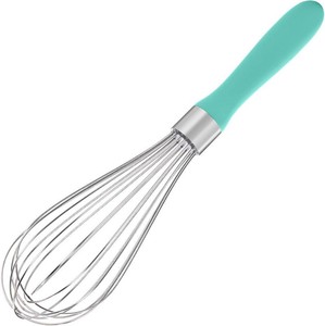 U-Taste Wire Whisk for Cooking, 1810 Stainless Steel Wisk, MAqua Sky  Kitchen Balloon Whisk Rustproof, Manual Egg Beater with 8 Flex Wires, Hand Wisking Tool for Baking Mixing Stirring Blending