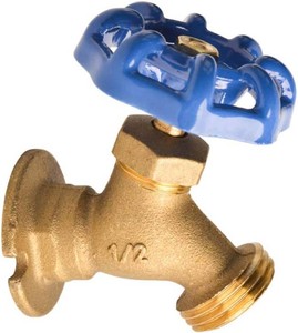 Brass Garden Valve 12 FNPT x 34 MNH Fit Most Garden Hoses