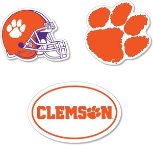 $23 Clemson Tigers Large Auto Magnets 3 Pack Officially Licensed