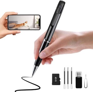 $28 1080P WiFi Camera Pen, 32GB Card Included Portable Hidden Cam  Motion Detection Alert, Quick Start,WiFi & AP Hotpot, 250mAh Battery, Remote Viewing, 100  Angle, No Audio