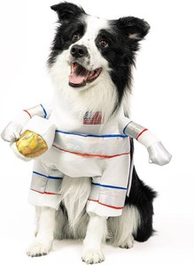 $24 DELIFUR Dog Halloween Astronaut Costume - Pet Dress Up Spacesuit Funny Apparel Uniform Adjustable Cosplay Outfit for Medium Dog (Astronaut, Large)