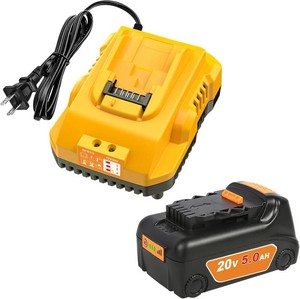 $47 20v Max Battery Replacement for Dewalt Battery 5.0Ah with DCB112 Battery Charger Station for DCB200 DCB120