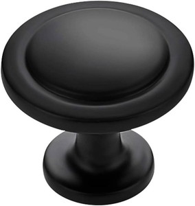 Ravinte Matte Black Round Cabinet Knobs,Zinc Pulls,1-14 Inch,10 Pack  Solid Zinc Alloy, Single Hole, Screws Included, Drawer Pulls, Kitchen Cabinet Hardware, for Dresser Drawers Cupboard