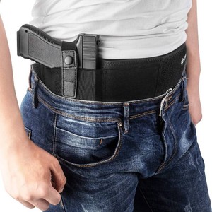 Belly Band Holster for Concealed Carry, IWB Gun Holsters for Men Women, Most Comfortable Waistband Handgun Carry with Magazine Pouch, Fits Most Pistols & Revolvers, Movable Mag Pouch