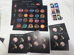 Sun and Pluto Collectible Stamps