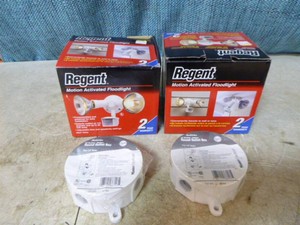 2 Regent Motion Activated Floodlights