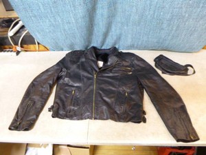 Bermans Womens Leather Jacket and Fanny Pack