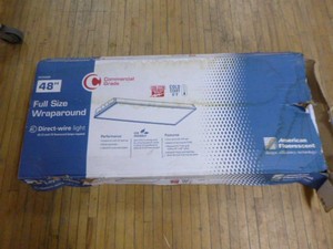 American Fluorescent 48 Full Size Wraparound Light Fixture