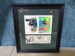 Framed Barry Zito and Rich Harden Trading Cards