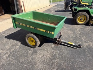 John Deere 8 HD Two-Wheel Utility TrailerDump Trailer