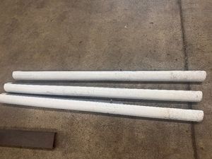 Three White Molded Plastic Dock Bumpers 6 Tall
