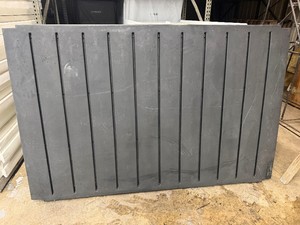 One Black Roto-Molded Plastic Platform Deck, Factory Second, 8 Long x 62 Wide. Great for Duck Blinds and Docks