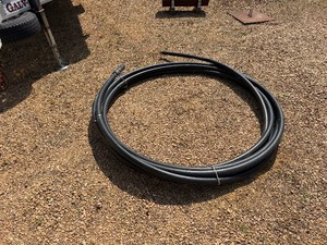 2 Black Poly Plastic Hose  50 Long