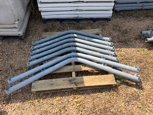 Seven Galv. Boathouse Steel Slat T op Vs (5 are 50, 2 are 66)