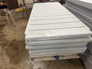 Five Molded Plastic Sectional Decks, Gray. Factory Seconds 36 Wide x 8 Long. Great for Duck Blinds and Docks