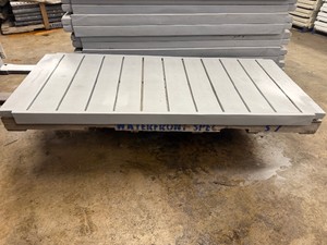 One Molded Plastic Sectional Deck, Gray, Factory Seconds. 36 Wide x 8 Long. Great for Duck Blinds and Docks
