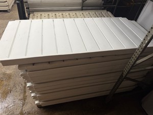Three Roto-Molded Plastic Sectional Decks, White, Factory Seconds. 3 6 WIDE BY 8 LONG. Great for Duck Blinds and Docks