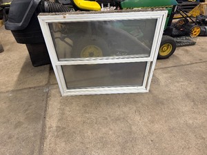 Vinyl Therm Brand, Tinted, 2 Lite Slider Window with Screen (29.5 Tall  x 45 Wide x 3.5 Thick, works great