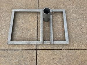 Double 12 Volt Battery Holder for Boat Lift - Electric 12V Power Unit. Designed to attach to 1-12 ID Vertical Dock Post
