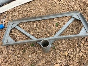 Double 12 Volt Battery Holder Attaches to Vertical Dock Post