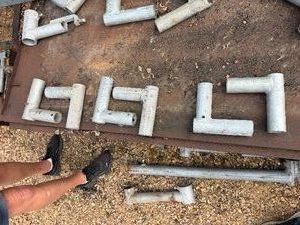 1-12 Galvanized Pipe 90 Degrees 5 x 7 (Qty 6)