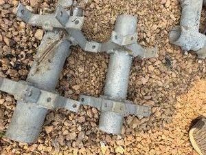 Two 12 Long, 2 Inside Diameter with two sets of 2 x 4 Bumper Brackets, Short Corner Bumpers