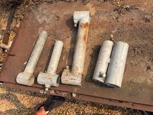 Galvanized 2 ID Pipe Sleeve with Nuts (Qty 5)