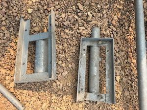 2 x 8 x 16 Saddle for Wood Insert for Step Usage with 2 Pipe Sleeve Underneath.