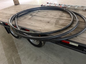 Large Section of 2 Inside Diameter Black Poly Pipe