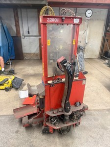 Interthor Electric Straddle Truck Forklift 3000 lb, 24 Volt, 54 Lift Height.  Mechanics Special. Needs TLC. We were able to get it to go up and down however, there is a short that needs to be solved for it to be used daily.