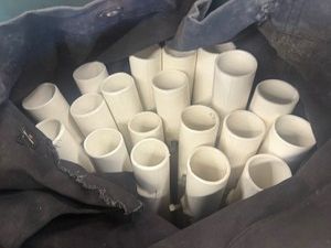 20- White 40 Tall Pole Protectors, Canvas Carrying Bag, Not included