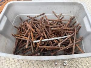 Approximately 100 14 Diameter, Bare Steel T-Pins