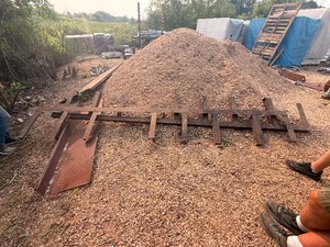 Wall Mount Bare Steel Cantilever Rack, Shelf Unit 16 to 23 Spacing, 13 Feet Tall, 3 x 3 Upright and shelf arms, Angle Shelf 75 x 18, Two Wall Mount Fixed Pipe