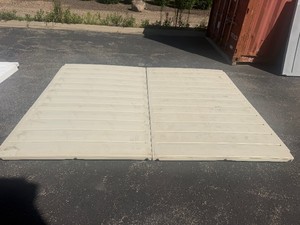 Two Roto-Molded Plastic Platform Decks, Beige, Factory Second, 8 Long x 62 Wide. Great for Duck Blinds and Docks