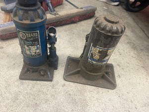 Two Floor Jacks Max Capacity 8 Ton each