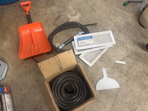 Home Owners Grab Lot - Edging, Hose, Mini Shovel, Register Covers and more