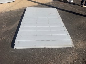 One Roto-Molded Plastic Platform Deck, Gray,. Factory Second, 8 Long x 62 Wide. Great for Duck Blinds and Docks