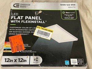 Commercial Electric Flexinstall 12 in LED Flat Panel 1009 122 009