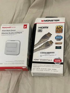 Honeywell Home Smart Room Sensor & Monster 4K HDR HDMI Cable Mixed Lot