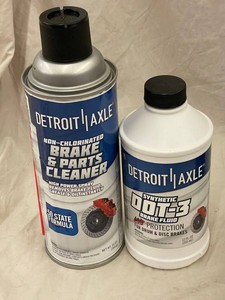 Detroit Axle Brake Cleaner & DOT 3 Brake Fluid Mixed Lot