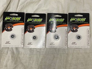 Radical Archery Designs P38 Painted Aluminum Peep Sights 14 (Lot of 4)