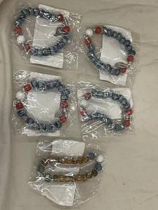Beaded Charm Bracelet Assortment (Lot of 5)
