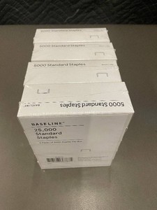 DE 3 - Baseline 25,000 Standard Staples in 5 Packs of 5000 Per Box